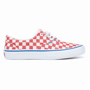 Panske Tenisky Vans Checkerboard Era Pro Červené Biele VA47WVEKM